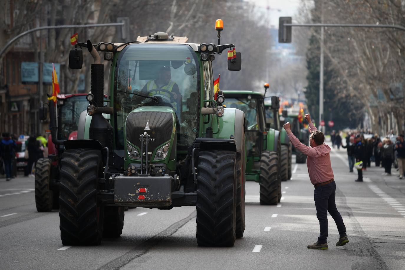 Las protestas del campo en Madrid, en imágenes