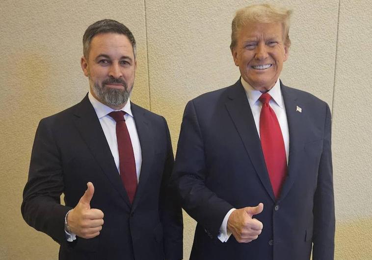 Santiago Abascal y Donald Trump, en el marco de la CPAC.