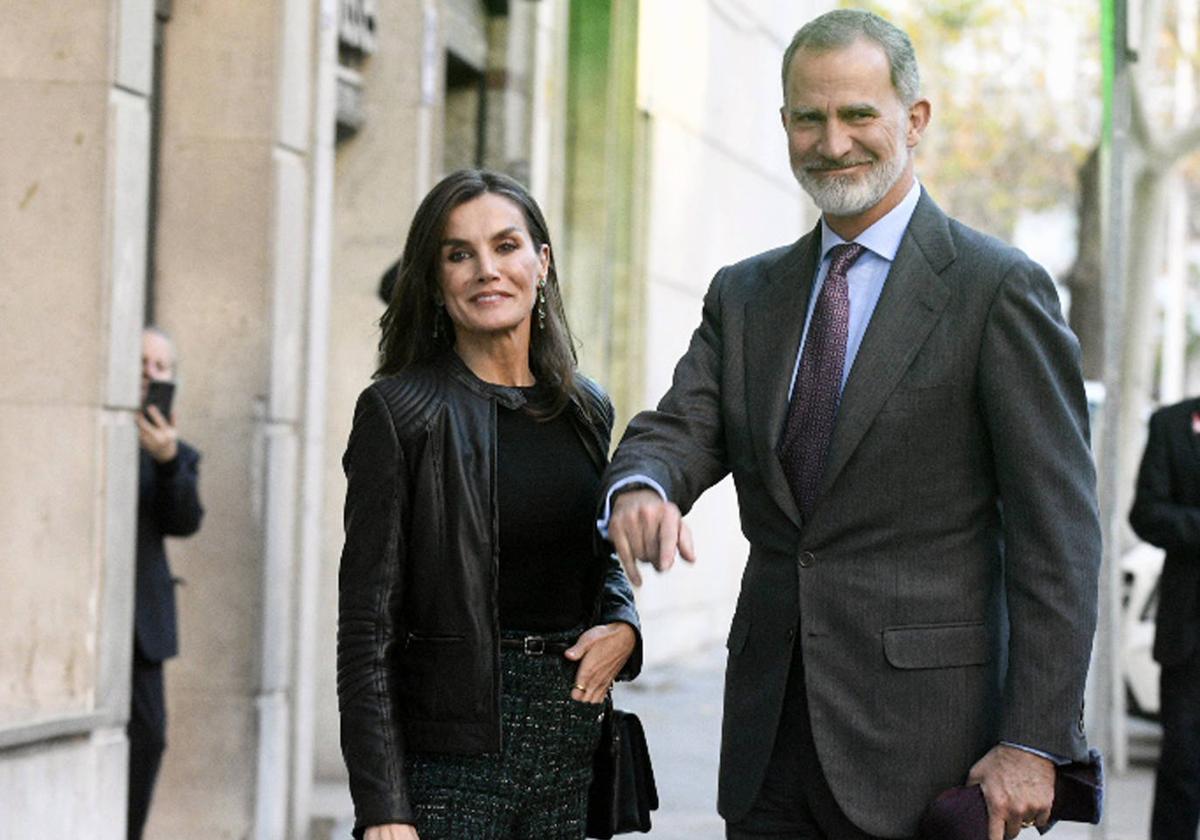 Imagen de la Reina Letizia y Felipe VI.