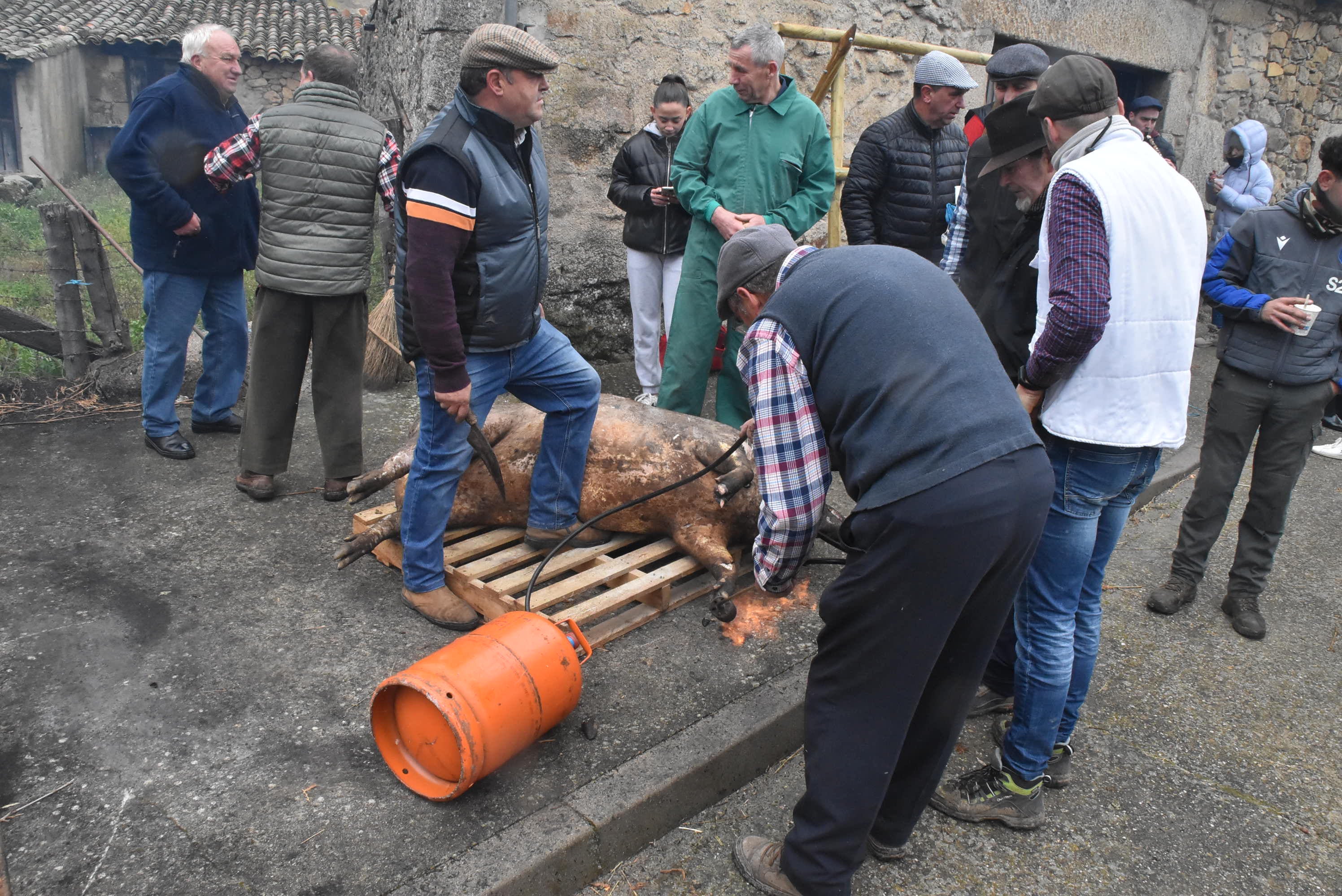 Una tradición que pervive contra viento y lluvia en Peromingo