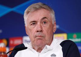 Carlo Ancelotti, en rueda de prensa.