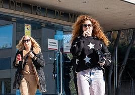 Bárbara Rey y Sofía Cristo, una mañana en los juzgados