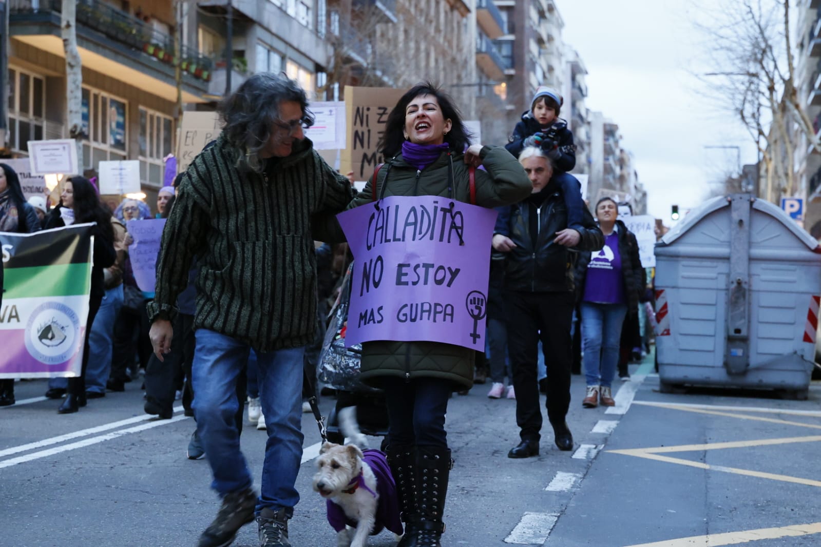 2.000 personas reivindican el Día Internacional de la Mujer en Salamanca
