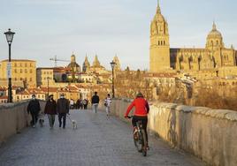 Una imagen de buen tiempo en Salamanca.