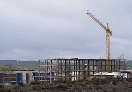 Obras de una nueva promoción en la ciudad de Salamanca.