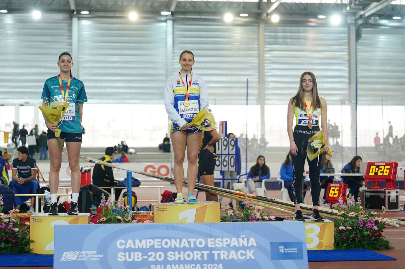 El Nacional sub 20 short track termina en Salamanca con doble récord de España en los 60 metros