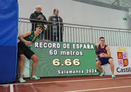 El Nacional sub 20 short track termina en Salamanca con doble récord de España en los 60 metros
