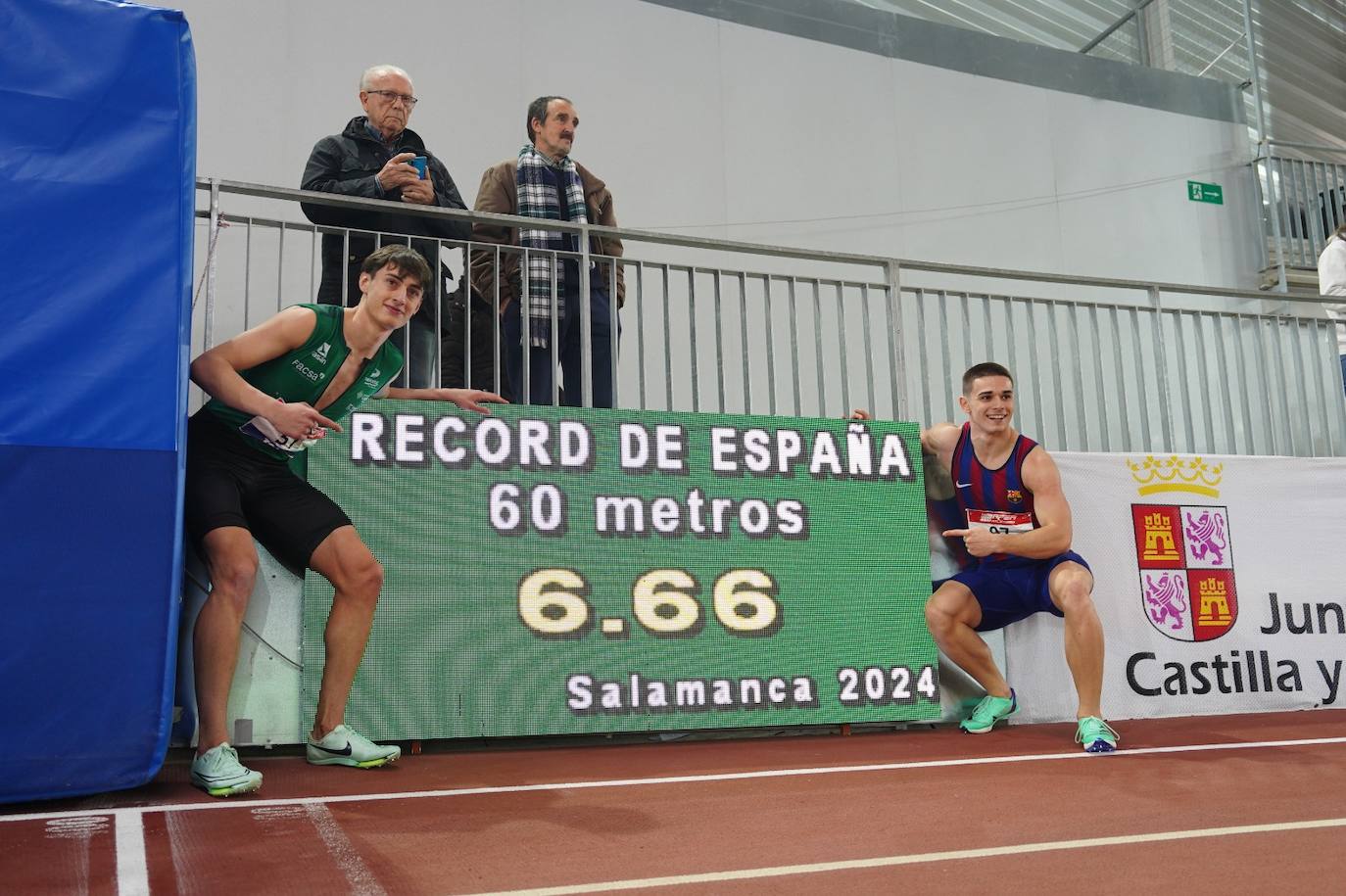 El Nacional sub 20 short track termina en Salamanca con doble récord de España en los 60 metros