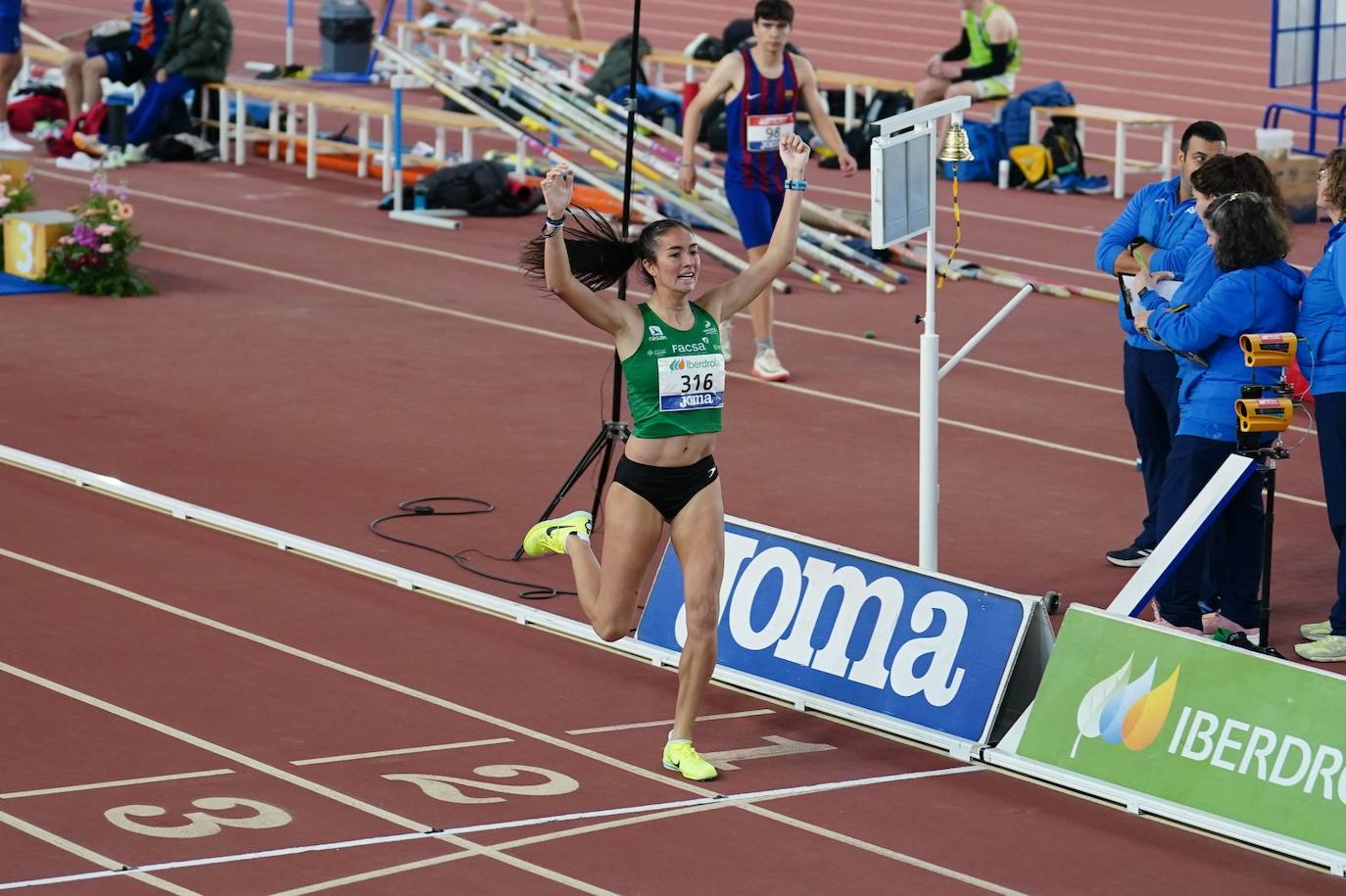 El Nacional sub 20 short track termina en Salamanca con doble récord de España en los 60 metros