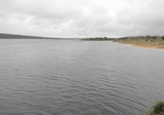 El embalse de Santa Teresa, este lunes con 413 hectómetros cúbicos.