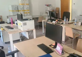 Sala en la que se ha agrupado a todos los técnicos vinculados a la Fiscalía de Menores.