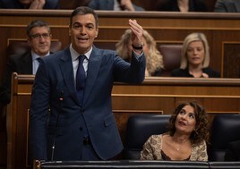 Pedro Sánchez en la sesión del Congreso de este miércoles