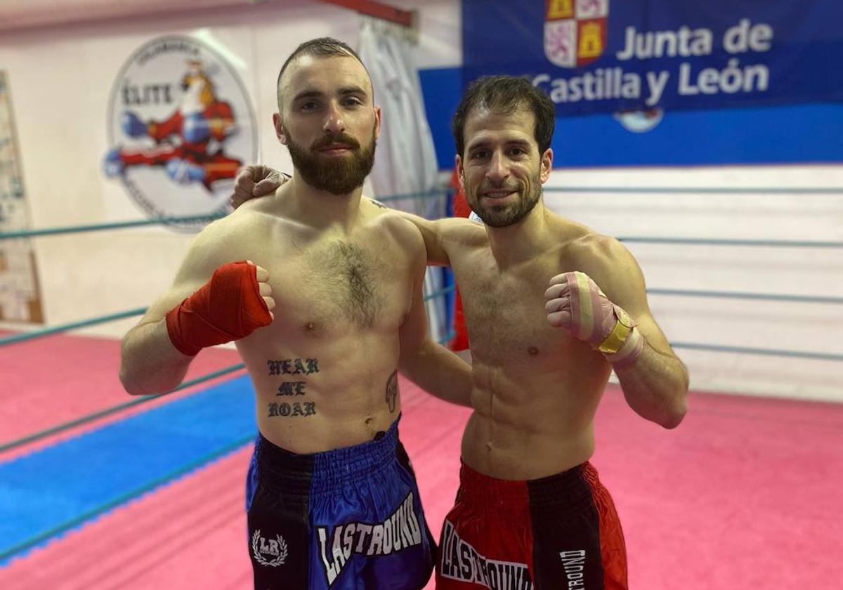 Jaime Lizana y Manu García Sánchez, en las instalaciones del Club Élite.