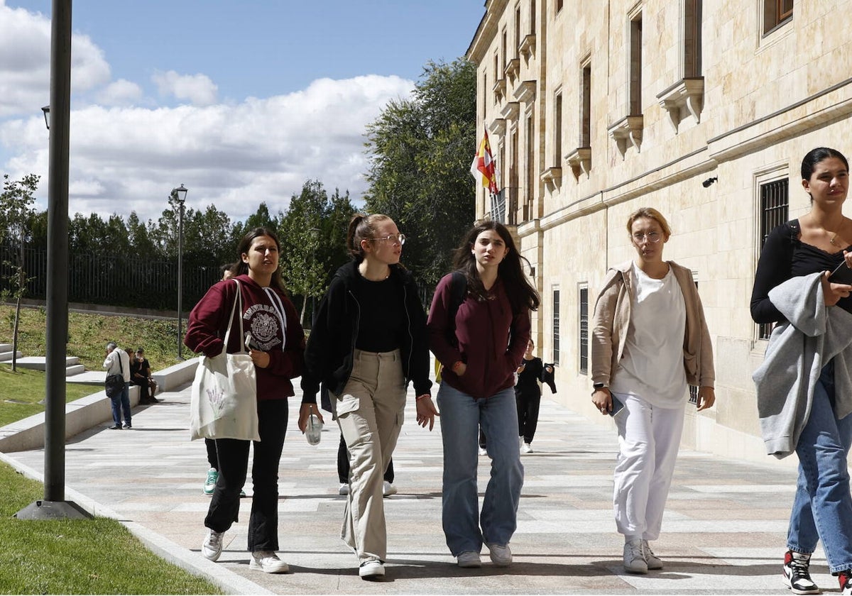 Estudiantes extranjeros de la Universidad de Salamanca.