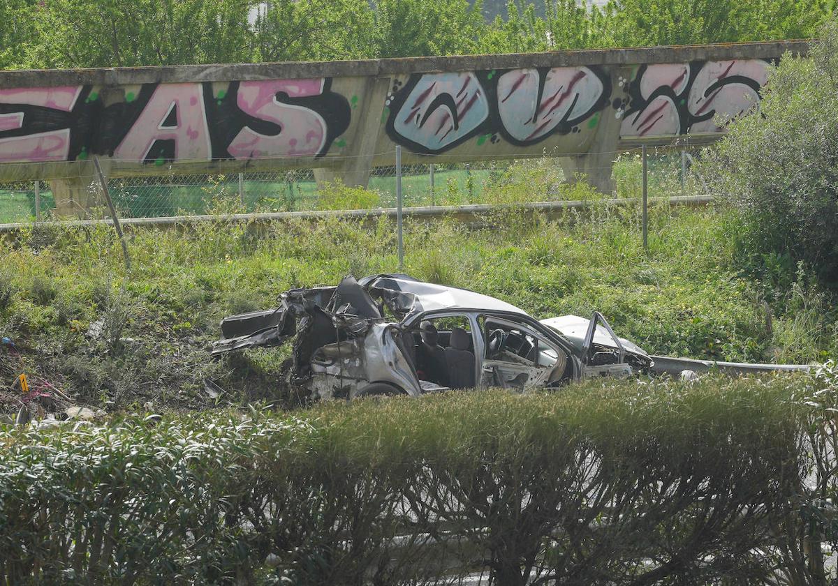 Imágenes del accidente producido en Los Palacios Villafranca (Sevilla)