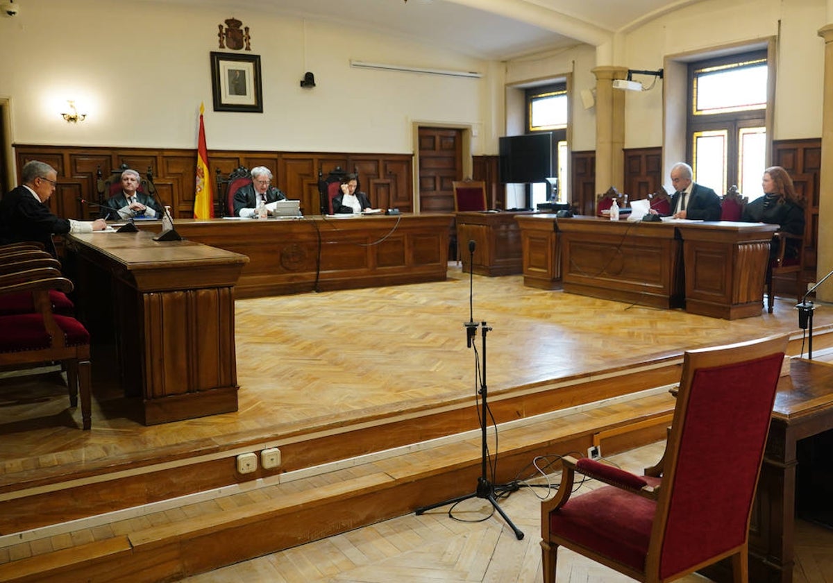 Un juicio en la sala de vistas de la Audiencia Provincial.