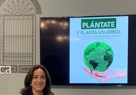 La diputada de Medio Ambiente, Pilar Sánchez, durante la presentación de Arbolar 2024.