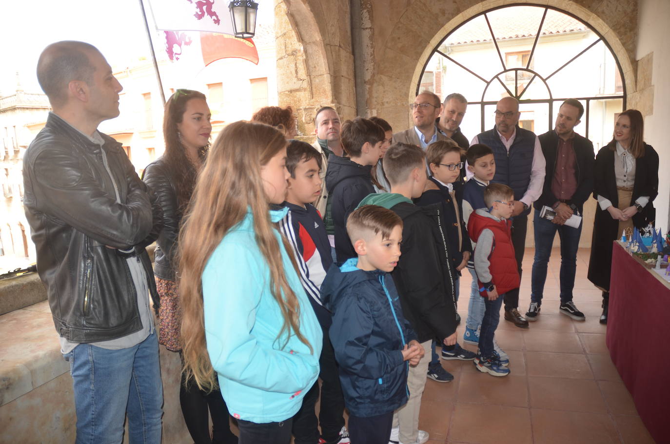 Alumnos de Religión del colegio Miróbriga recogen en maquetas todos los pasos de la Semana Santa