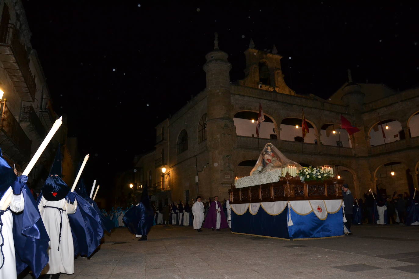 El mal tiempo acorta la procesión de Nuestra Señora de las Angustias en Ciudad Rodrigo