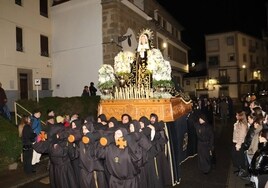 Nuestra Señora de la Soledad, en la procesión celebrada el Martes Santo por la noche