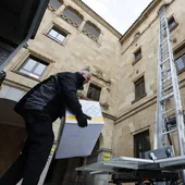 Trabajos de traslado de la Fiscalía de Menores de Gran Vía a Colón.