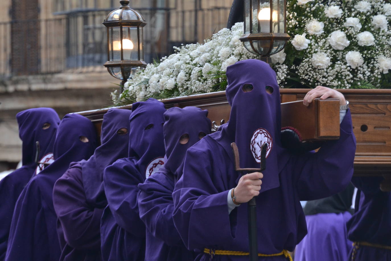 Jesús Resucitado y la Virgen se encuentran en la Plaza Mayor de Ciudad Rodrigo