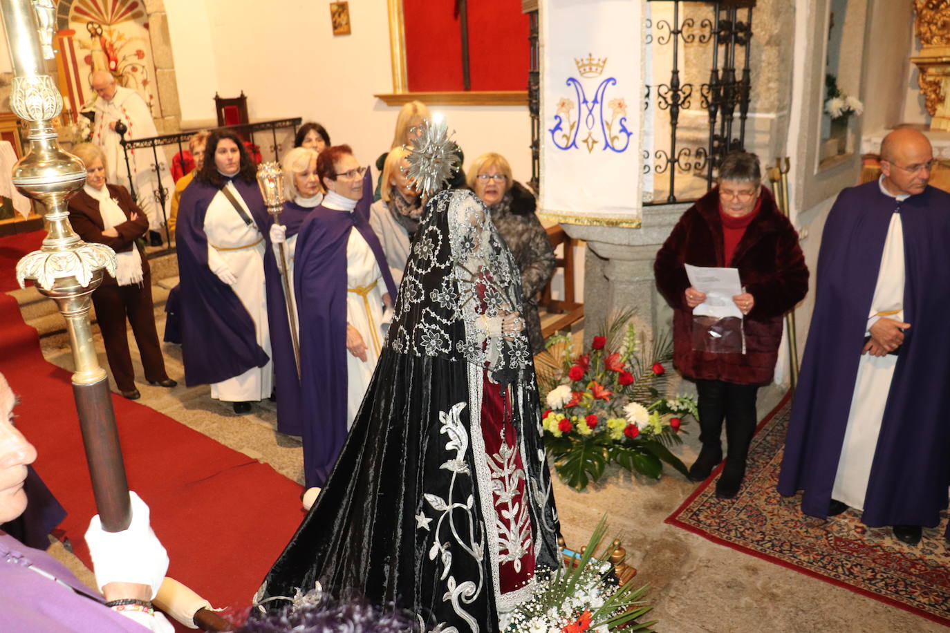 Sanchotello no falta a su Encuentro, que celebra en el interior de la iglesia