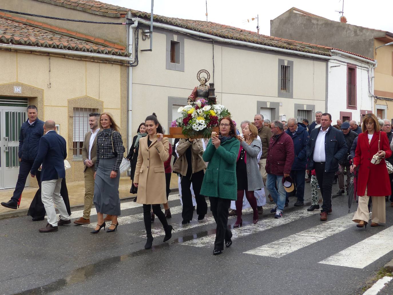 Jotas en honor a Santa Bárbara en Villoria