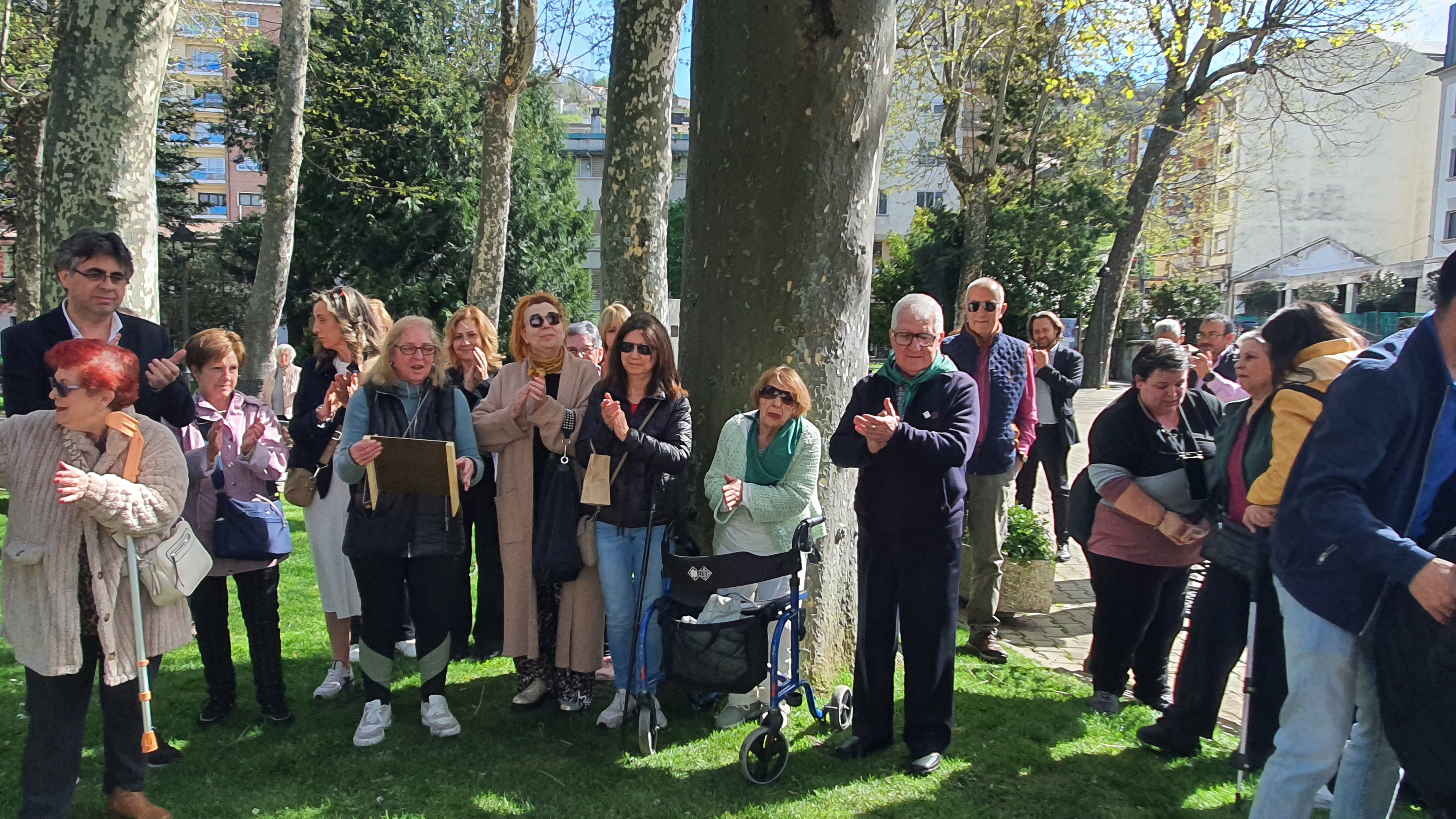 Tulipanes en apoyo de los enfermos de parkinson