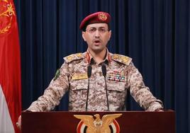 El portavoz militar de los rebeldes hutíes de Yemen, Yahya Sari