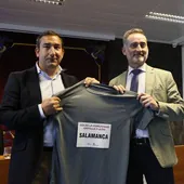 El delegado de la Junta Eloy Ruiz junto al secretario territorial, Fernando Díaz