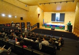 El auditorio durante la celebración de la jornada cultural por el Día Internacional del Pueblo Gitano.