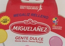 El producto 'Megaliz Relleno' de Miguelañez.