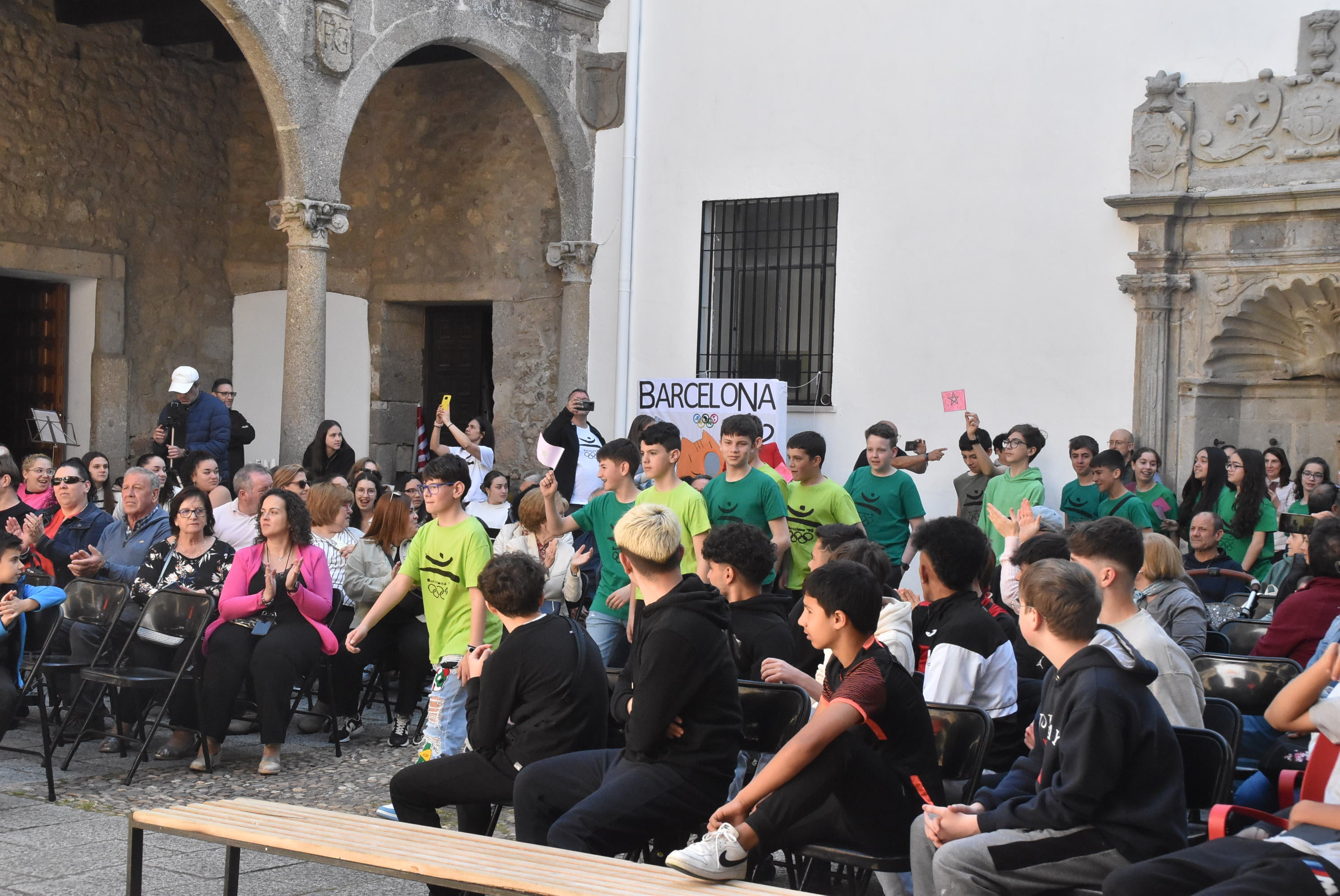 Recreación de las Olimpiadas en el instituto Ramón Olleros de Béjar