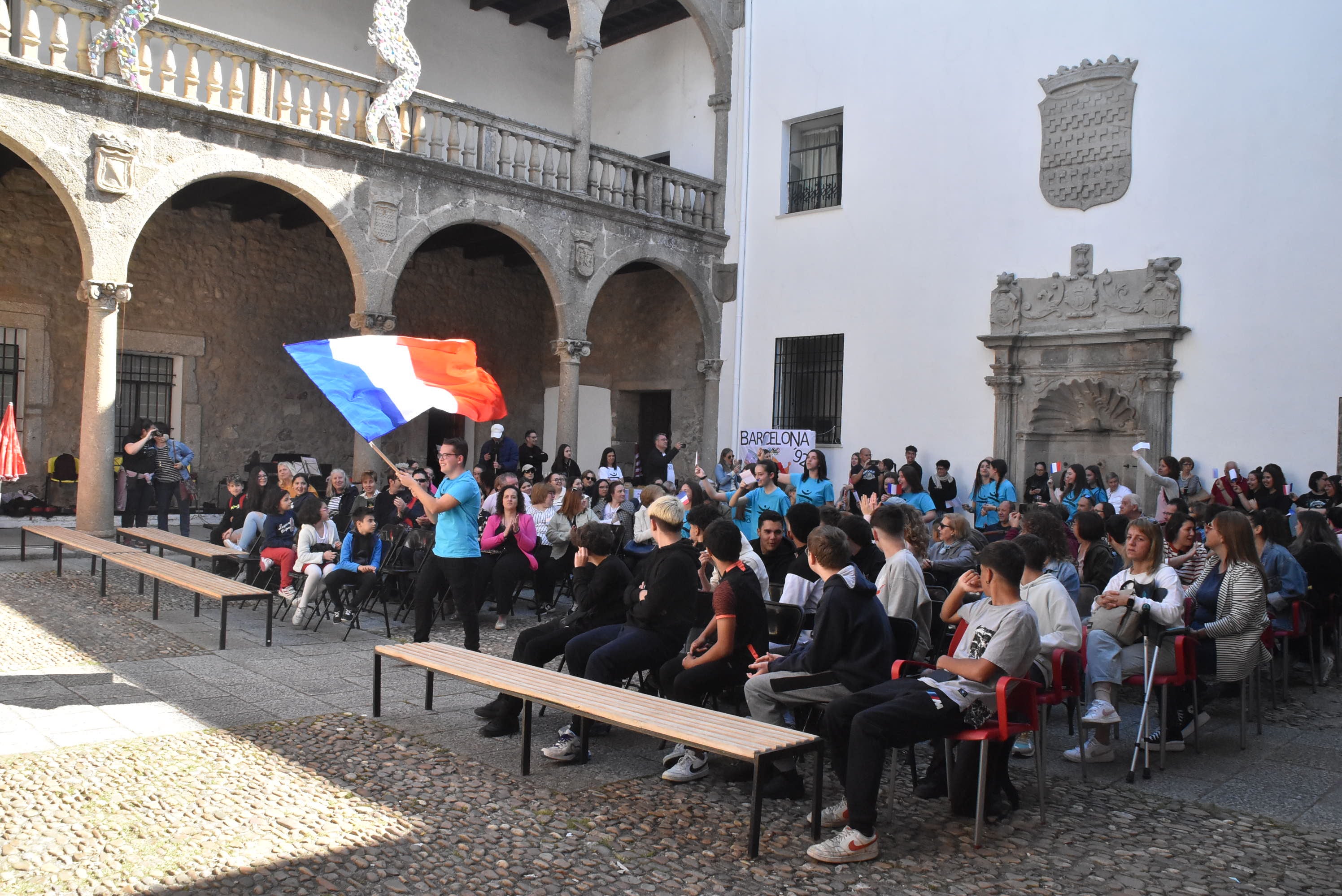 Recreación de las Olimpiadas en el instituto Ramón Olleros de Béjar