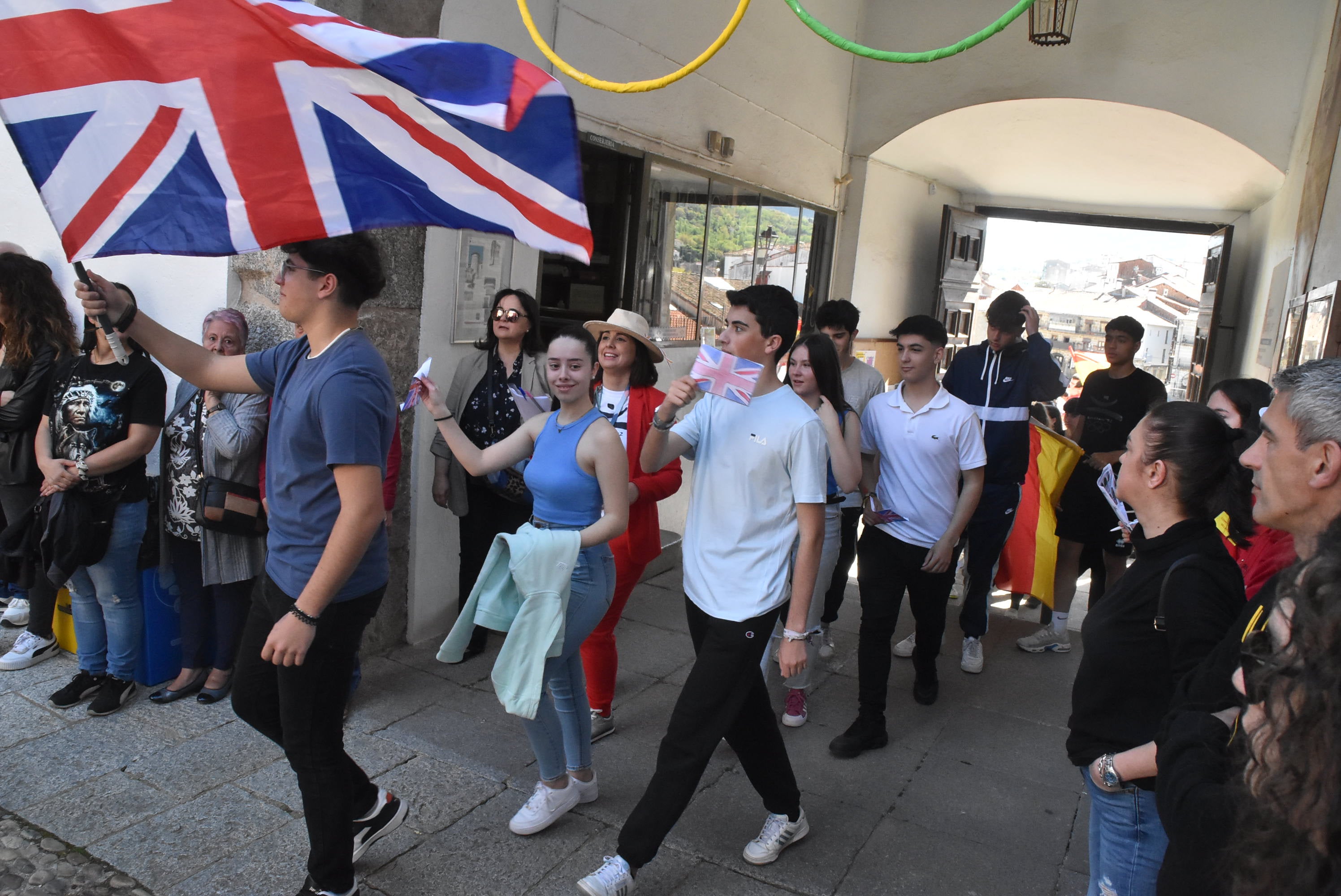 Recreación de las Olimpiadas en el instituto Ramón Olleros de Béjar