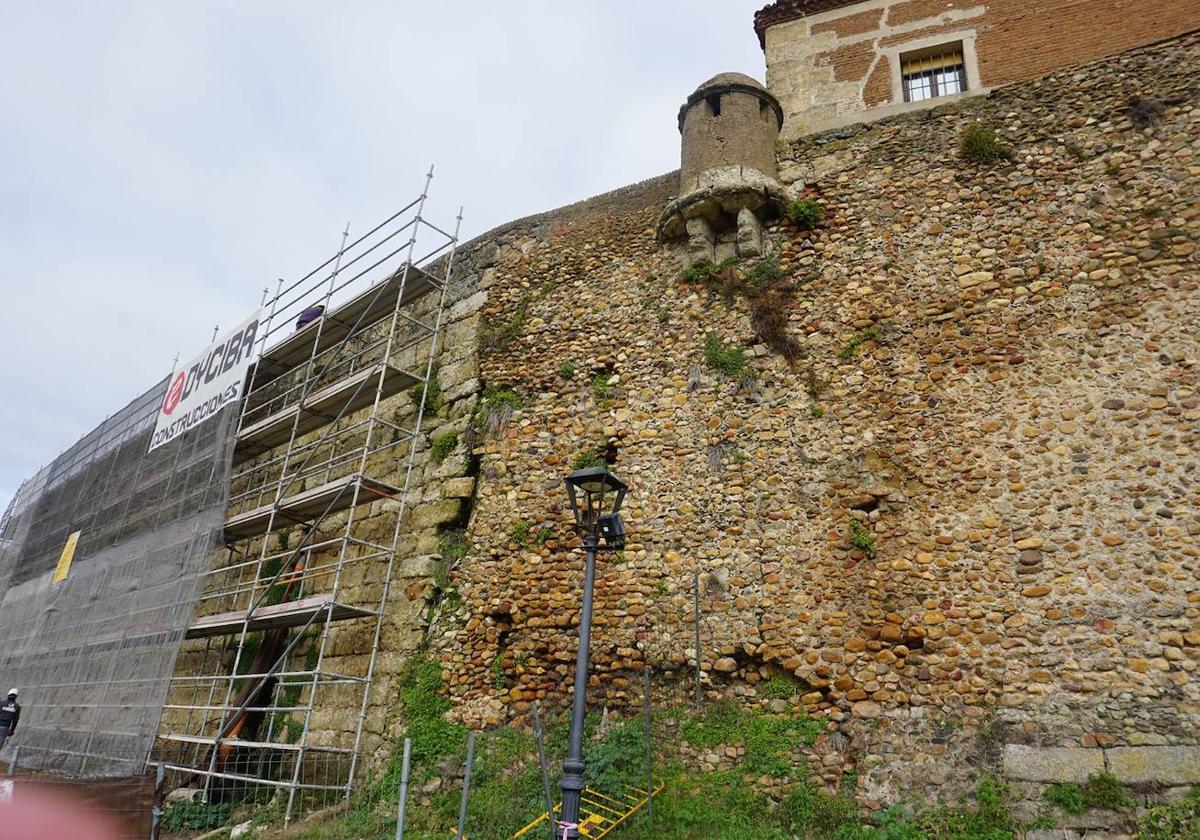 Obras en la muralla de Ciudad Rodrigo