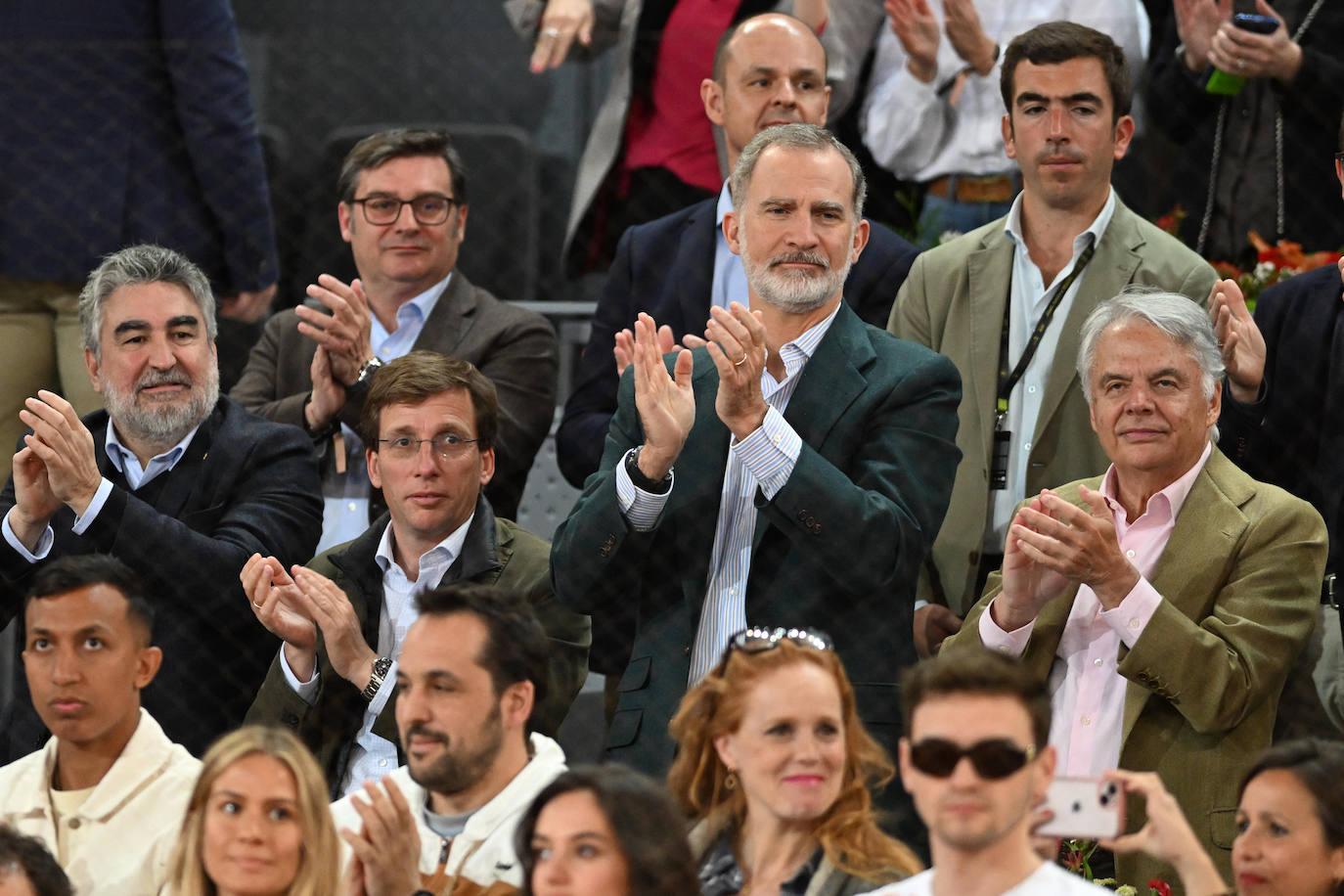 Nadal llena la Caja Mágica de VIPS: Felipe VI, Vinicius, Zidane, Pablo Motos...