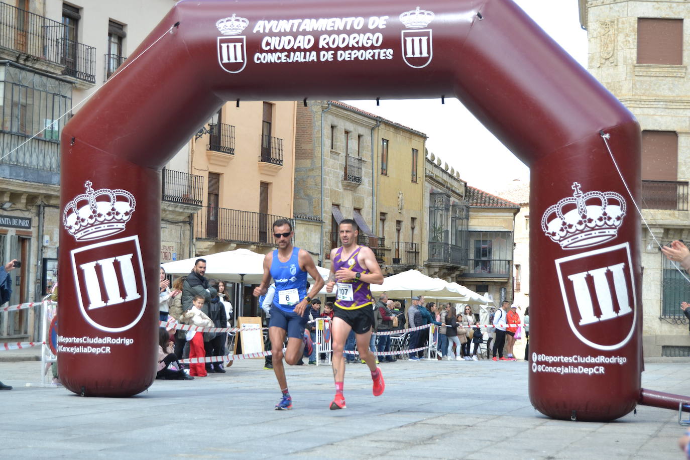 Silva y Santamaría imponen su ley en la Media Maratón de Ciudad Rodrigo