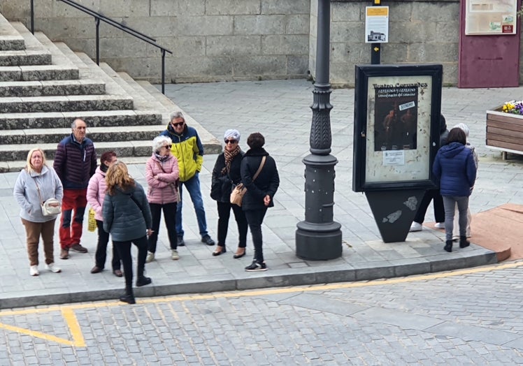 Imagen de los participantes en la manifestación convocada para esta tarde en Béjar.