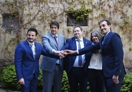 Antonio Rollán, Diego García, Benjamín Crespo, Elena Borrego y Alberto Díaz.