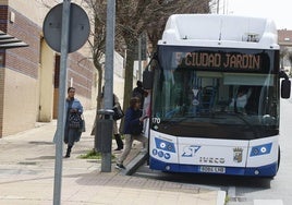 Un autobús urbano de Salamanca.