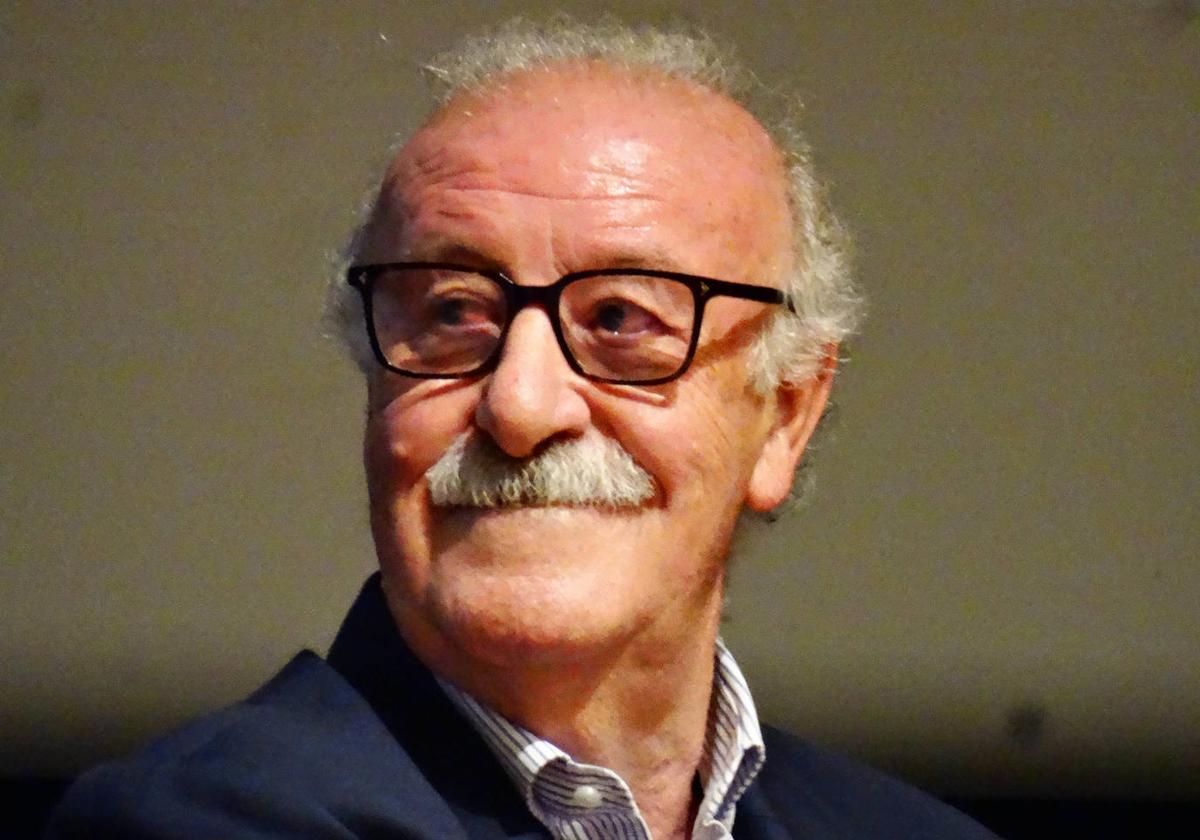 Vicente del Bosque, en un acto en Salamanca.