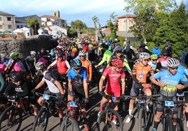 Los corredores, preparados para salir