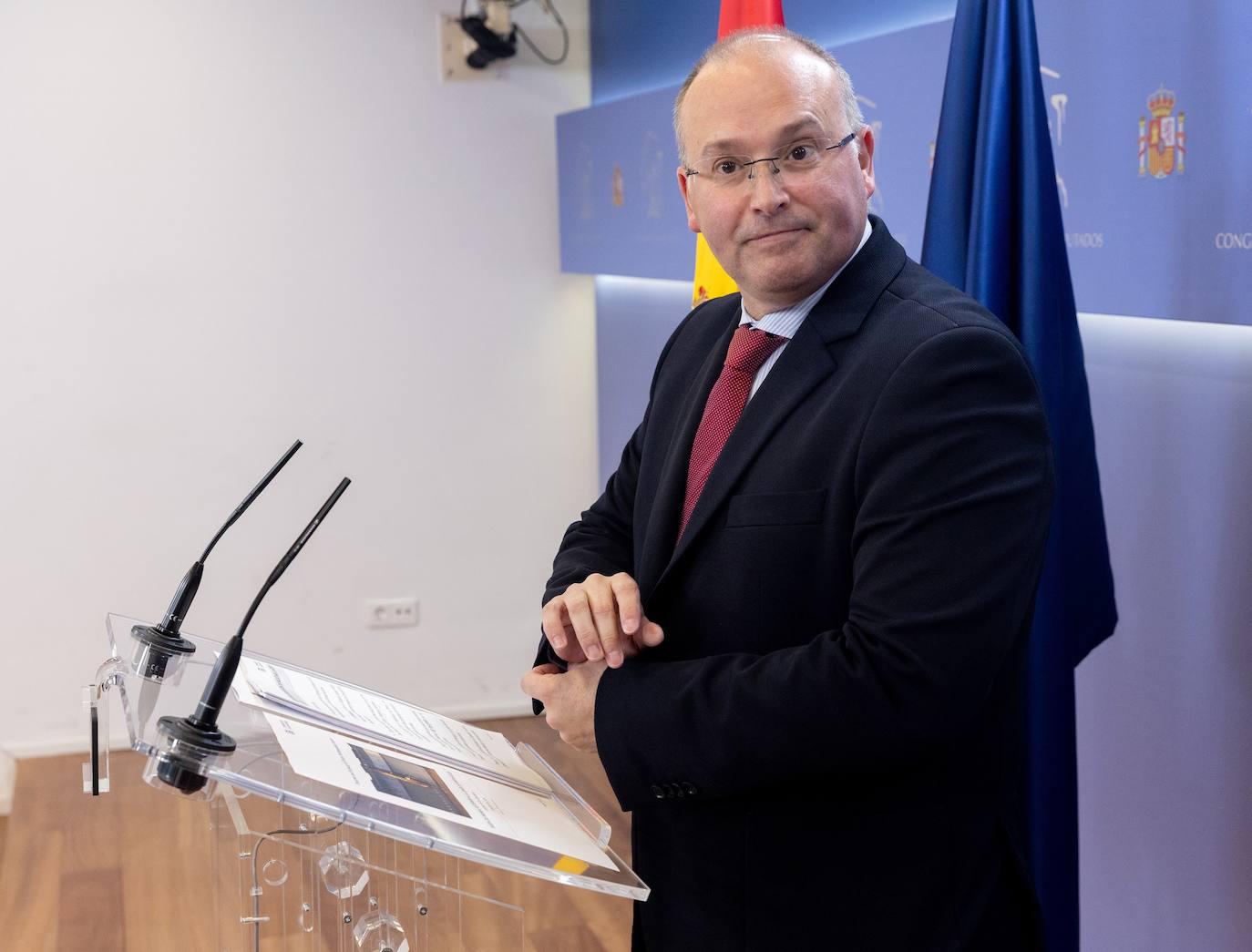 El portavoz del PP en el Congreso, Miguel Tellado.