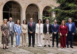 Junta directiva del Colegio de Farmacéuticos de Salamanca.