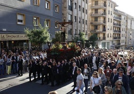 Subida de la imagen del Cristo de los Milagros por la Cuesta de Sancti Spíritus