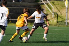 El jugador de la Primera División Alevín Hugo Caamaño.