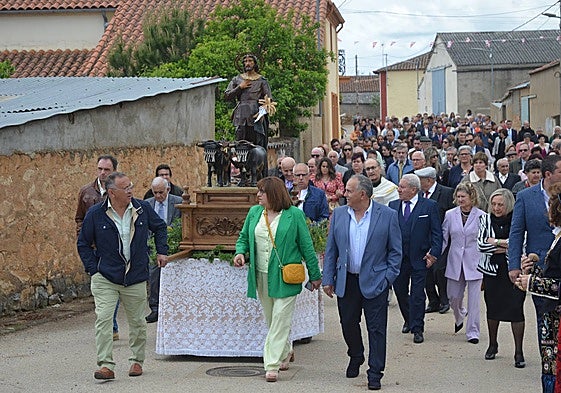 Procesión de San Isidro Labrador en el primer día de fiestas