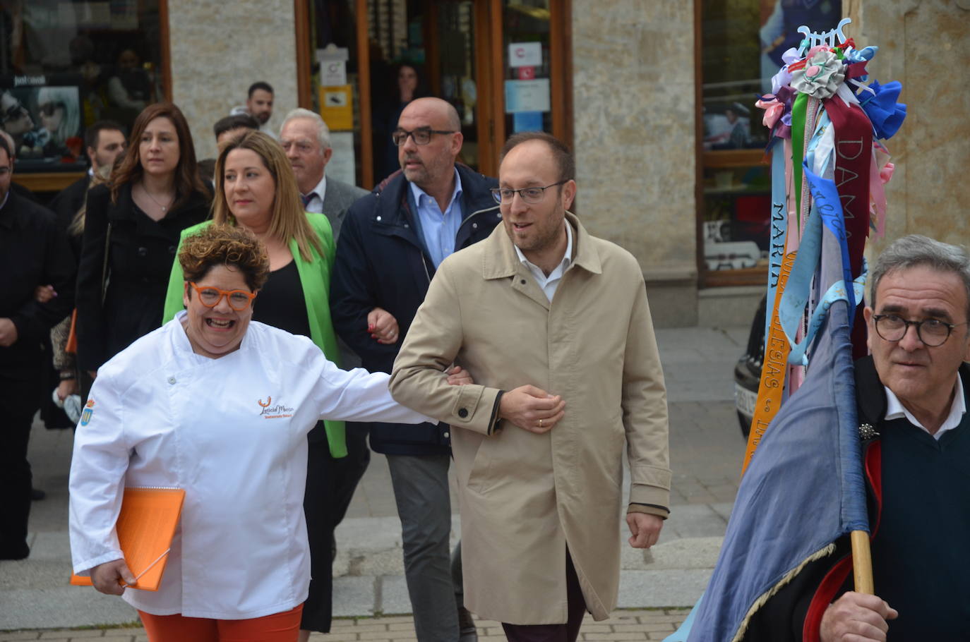 Pregón pasado por agua en el inicio de la III Feria del Farinato de Ciudad Rodrigo